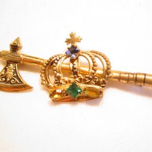 Crown and Axe Pin
