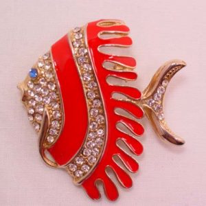 Red-Striped Fish Pin
