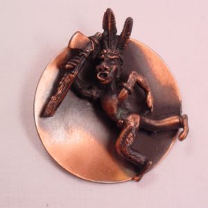 Whimsical Copper Indian Pin