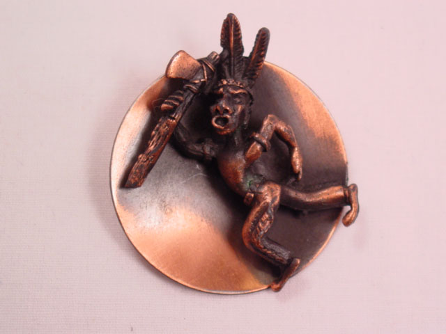 Whimsical Copper Indian Pin