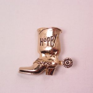 Hopalong Cassidy Cowboy Boot Pin