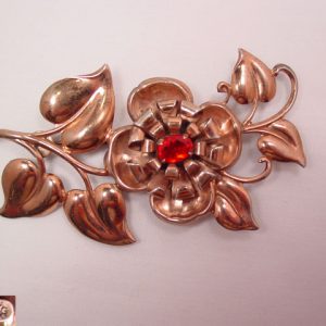 Sterling Floral Design Pin