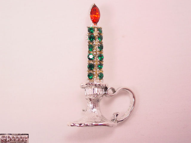 Dodds Christmas Candle Pin