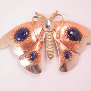 Giant Hand-Wrought Butterfly Pin