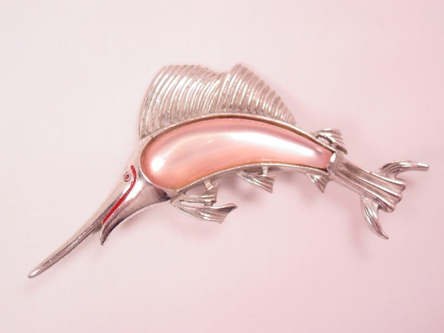 Beautiful Pink Swordfish Pin
