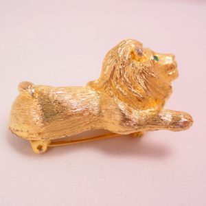3-Dimensional Goldtone J.J. Lion Pin