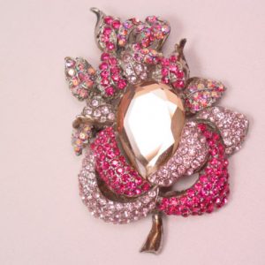 Bejeweled Rose Pin/Pendant
