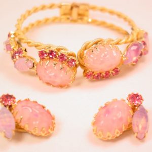 Shades of Pink Bracelet and Earrings